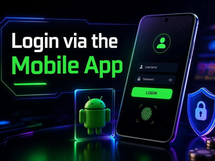 Login via the Mobile App